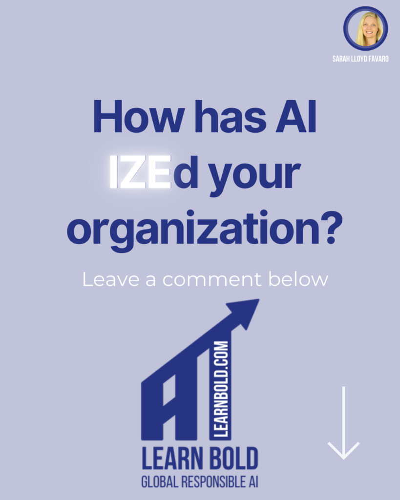 How has AI IZEd your organization?